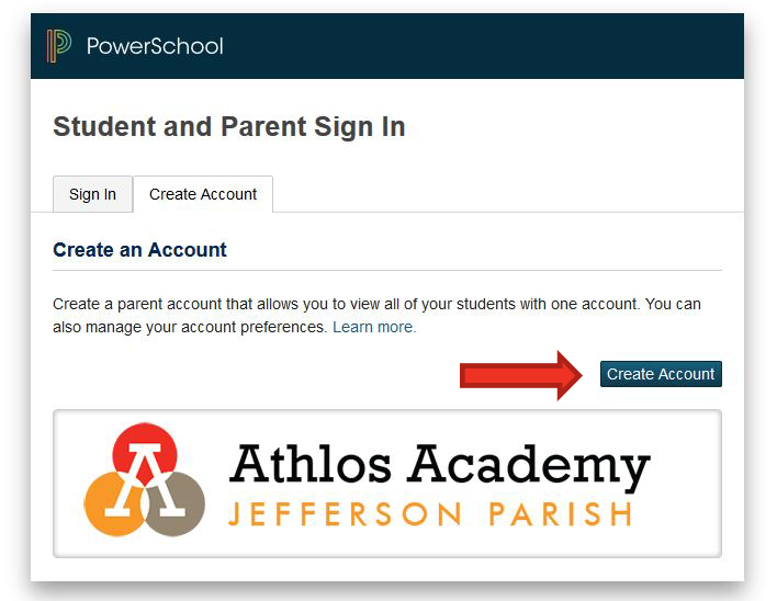Powerschool Createaccount PowerSchool - Athlos Academy of Jefferson Parish