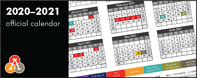 2020-2021 Official School Calendar
