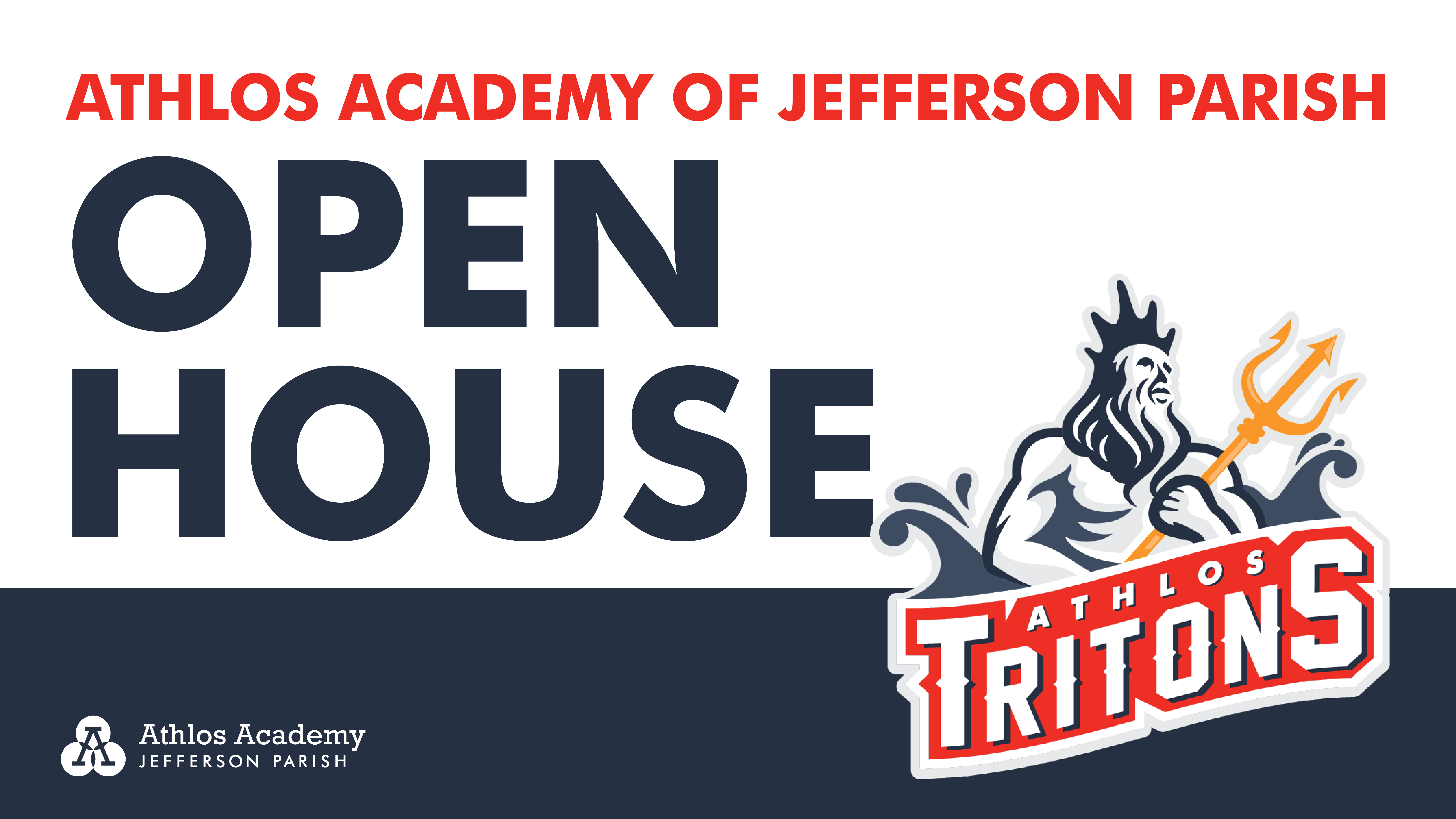 image that says open house with triton logo